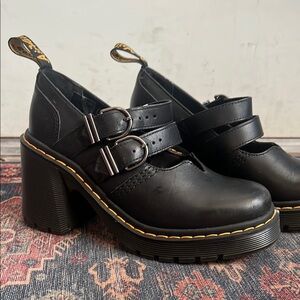 Dr. Marten Eviee Women's Black Chunky Heel Shoes